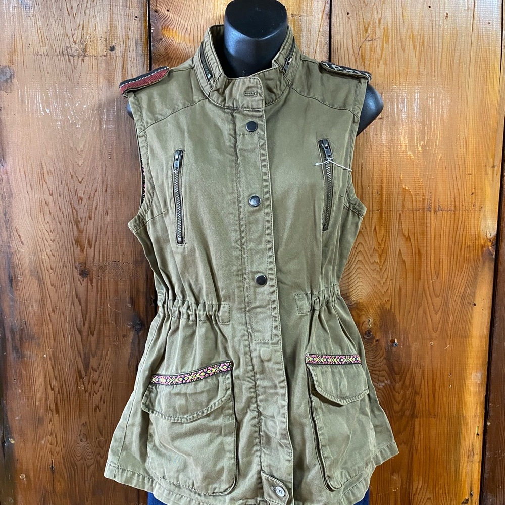 Dylan Olive Green Women's Utility Vest